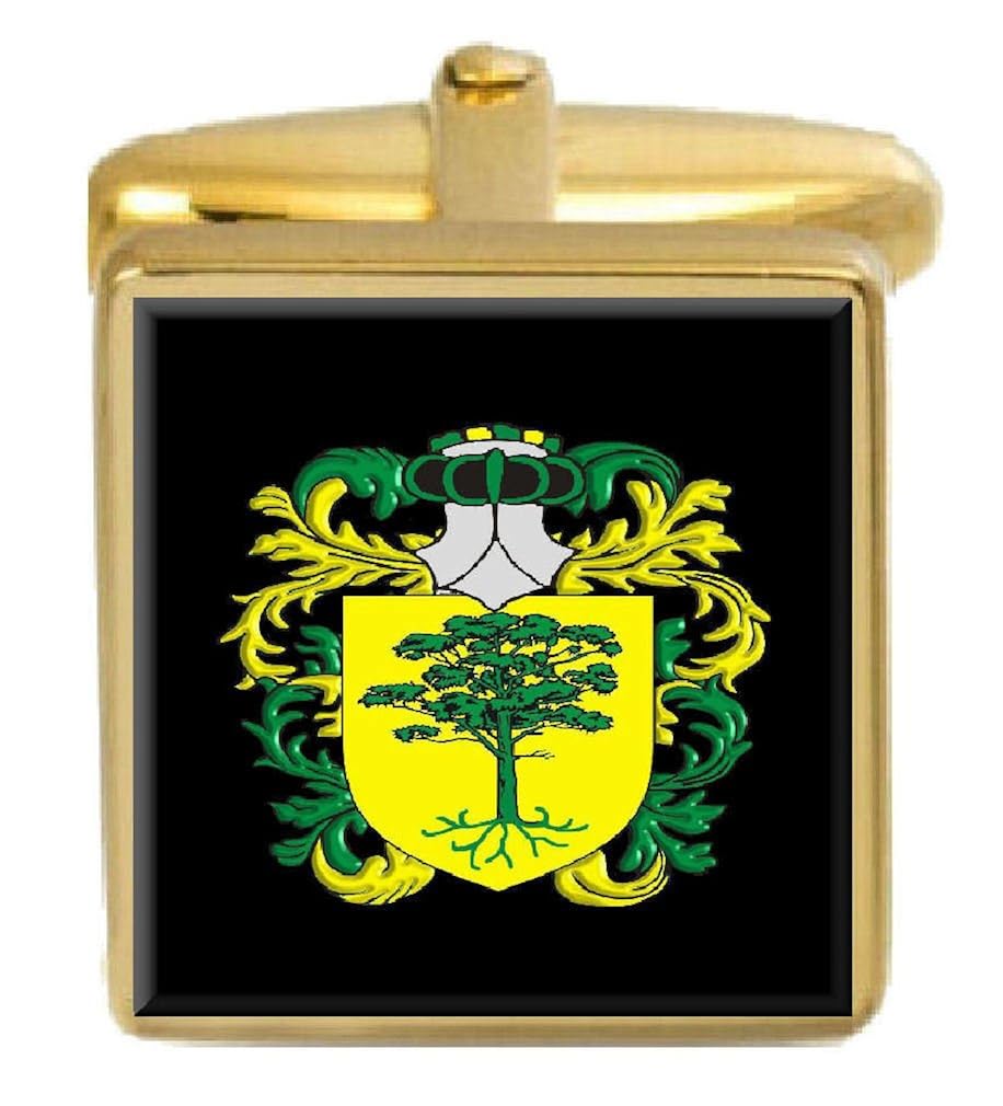 Select Gifts Boyle Scotland Family Crest Surname Coat Of Arms Gold Cufflinks Engraved Box