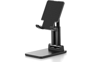 ARZOPA Cell Phone Stand Angle Height Adjustable Phone Holder for Desk, Foldable Phone Stand, Compatible with iPhone, iPad, Surface Pro, Portable Monitor 7" - 15.6"