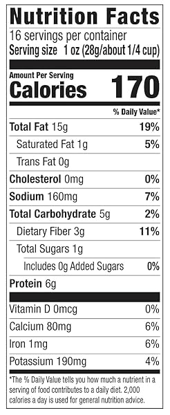 AMAZON BRAND – HAPPY BELLY SMOKED ALMONDS, 16 OUNCE (PACK OF 1)