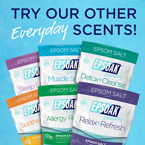Epsoak Epsom Salt 2 lbs. Allergy Relief Bath Salts For Bath, Spa