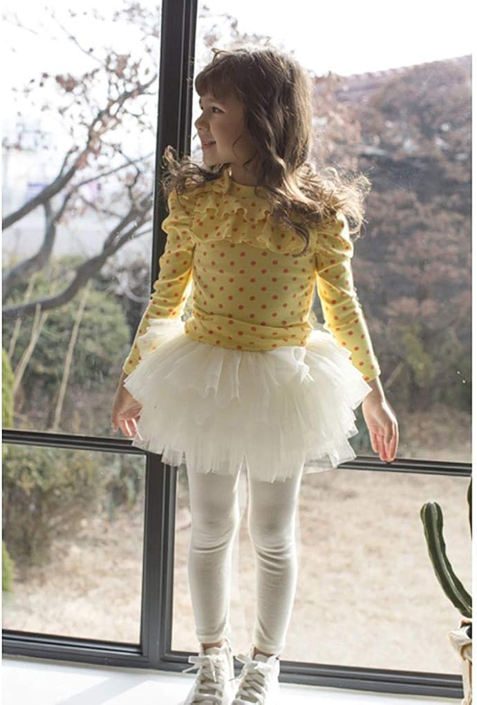 Baby Toddler Girls' Tutu Leggings Tulle Ruffle Skirted Pants 2-6T: Clothing