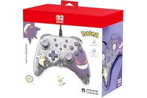 HORI Horipad Turbo (Gengar and Mimigma) Wired Controller for Nintendo Switch 2 in Pokémon Design - Officially Licensed by Nin