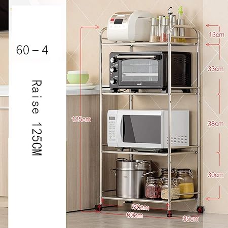 HUO,Estantes de cocina Cocina, microondas, estantes, piso, piso ...