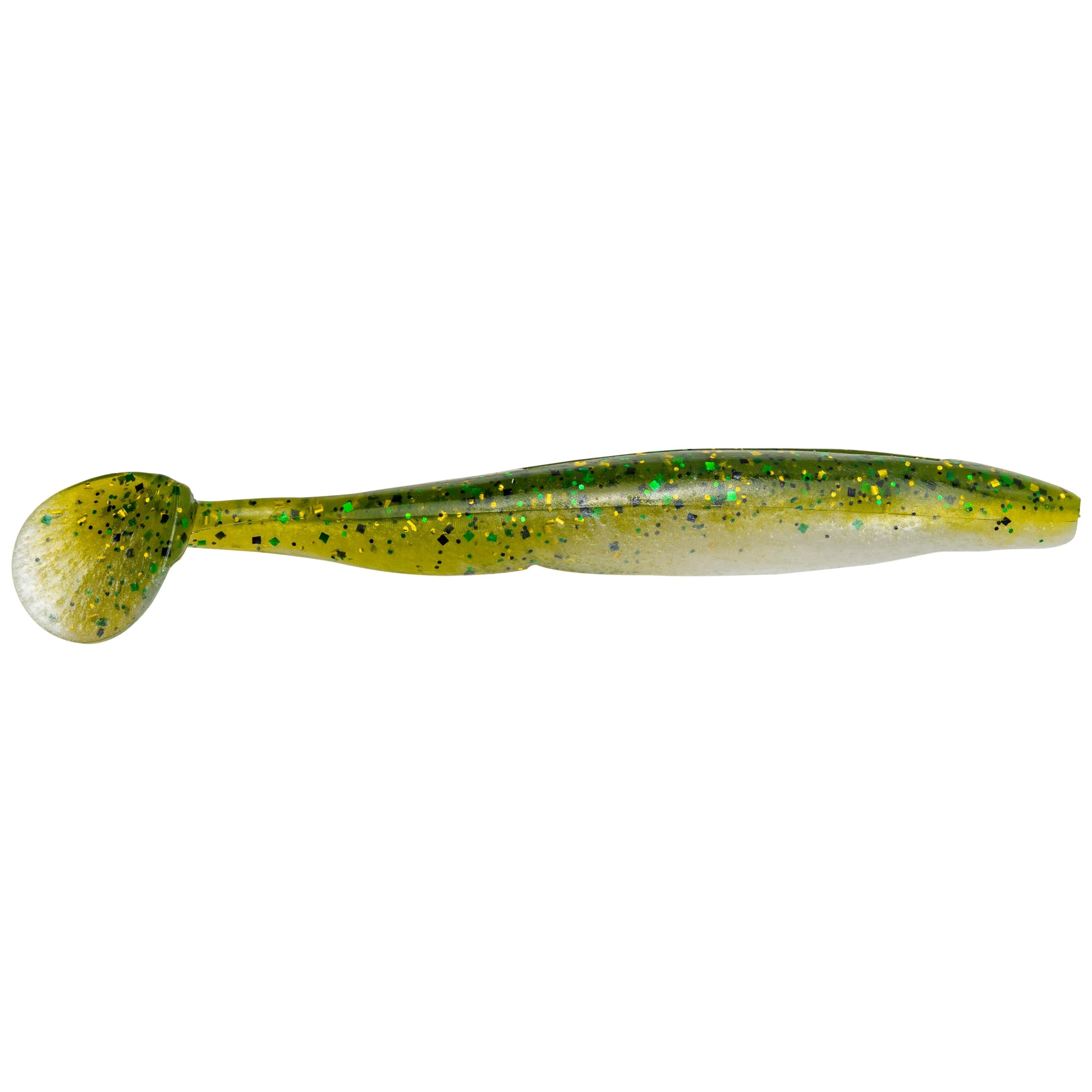 Strike King KVD Perfect Plastics Swim’n Caffeine Shad Fishing Lure, Soft Plastic Boot Tail Minnow, Salt Impregnated, Coffee Scent Technology