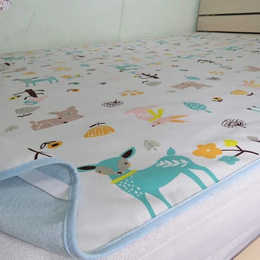 Amazon Co Jp 防水 ベビーベッド マットレス トッパー 毛布 フラット シート ソフト 吸収 尿パッド 両面 おむつ ライナー マット I ホーム キッチン