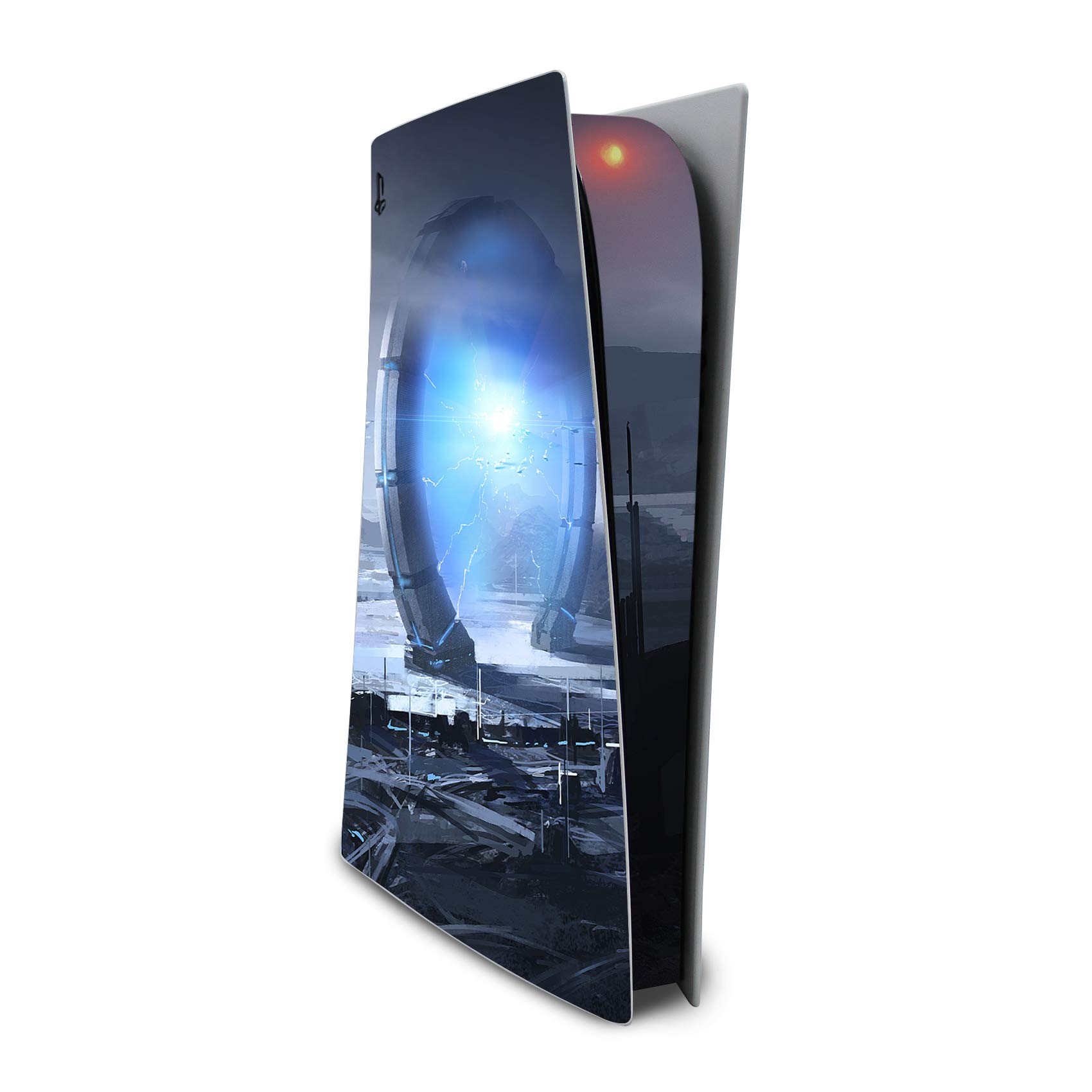 Finest Folia Screen Protector Compatible with PS5 Sticker Case for Games Console Case Sticker Vinyl Film Skin Against Scratches Design Cover RX040 (Disc Edition, No. 39 Fantasy World) — image 1