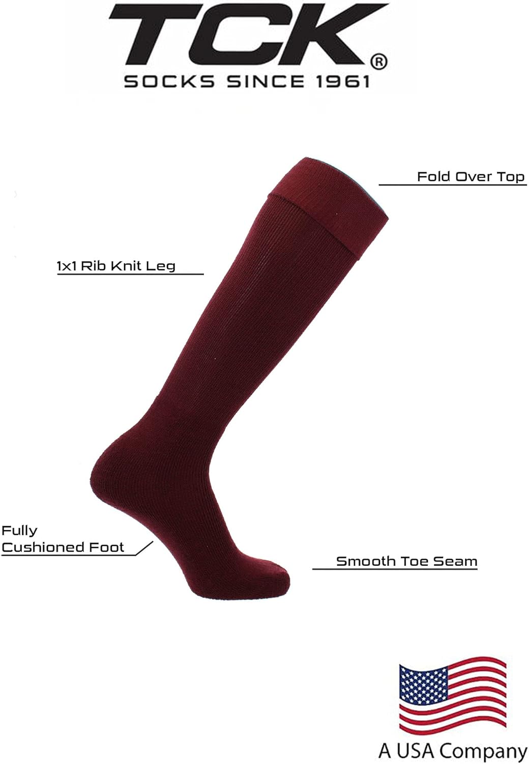 Soccer Socks Youth Toddler Adult Fold Down Top MS Multisport Tube Socks: Clothing