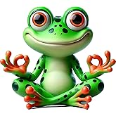 2 pcs Happy Frog Funny Car Bumper Sticker,5 Inch Vinyl Decal, Waterproof,Die-Cut for Cars,Windows,Laptops W-12