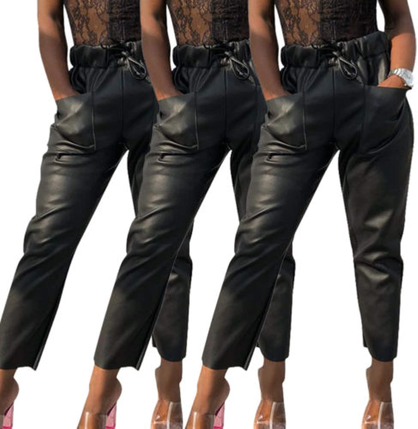 leather leggings hot