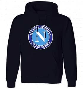 Amazon.com : Napoli Adults SSC Retro Soccer Crest Hooded ...
