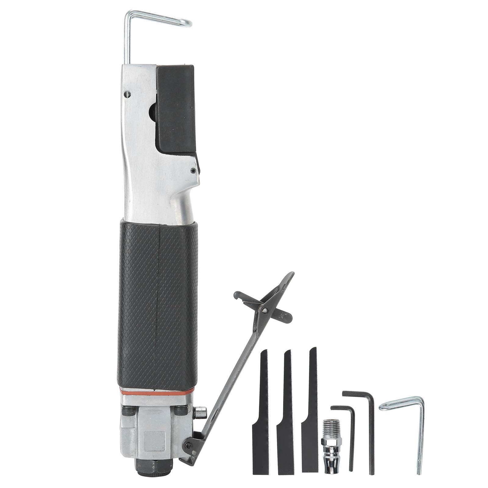 Low Vibration Reciprocating Air Saw with 3 Saw Blades, Safety Trigger, Pneumatic Air Reciprocating Saw Portable Cutting Machine Hand Tools Reciprocating Saws