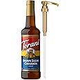 Torani Coffee Syrup, Brown Sugar Cinnamon Flavor, Pump Included, 25.4 Fl Oz | Sweeten & Add Decadent Flavoring to Café-Style 