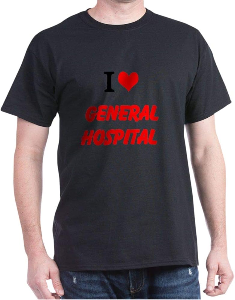 CafePress I Love General Hospital T Shirt Cotton TShirt