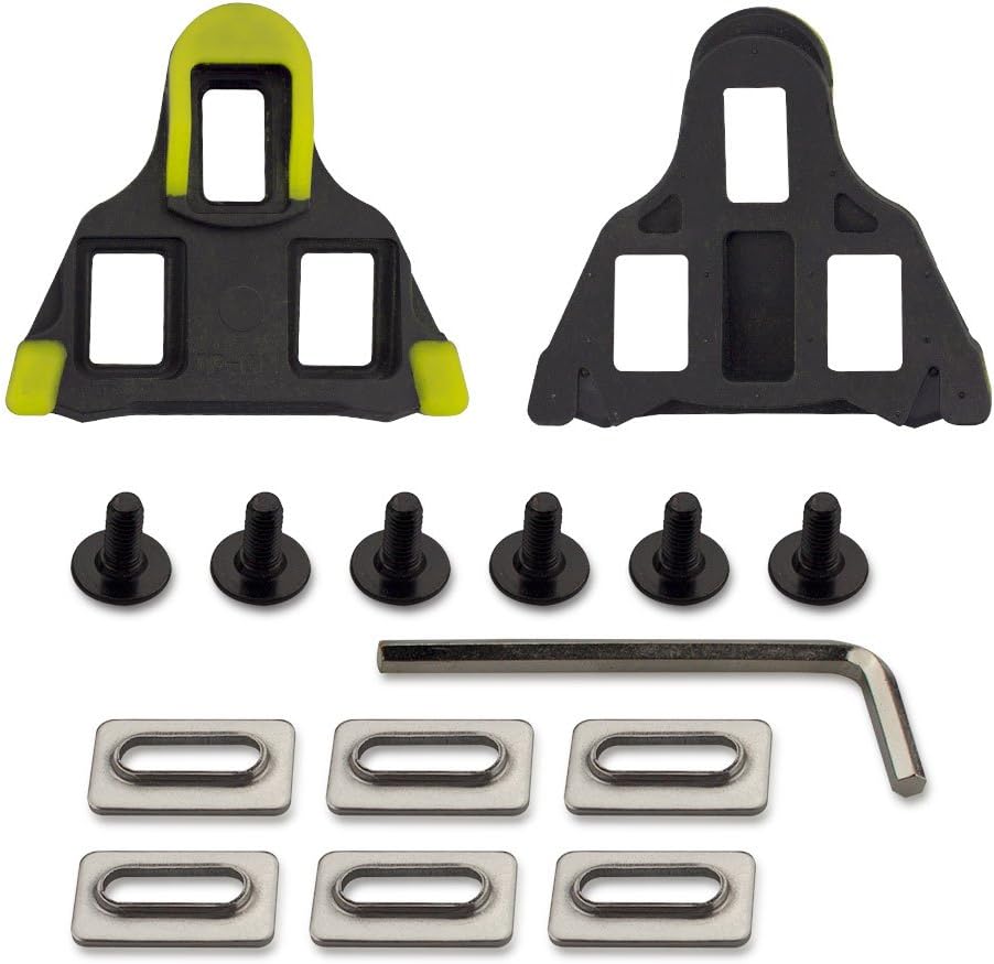 Cycling Cleats, SHONCO Bike Cleats Bicycle Cycling Pedals Cleat Sets Self-locking Road Bicycle Cleats for Road Racing Indoor Cycling Mountain Bike Cleats with Washers and Screws