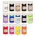 Sinjimoru Basic Cell Phone Wallet Stick on, Card Holder for Back of Phone Working as Adhesive Stretchy iPhone Wallet. Sinji Pouch Basic 2 White