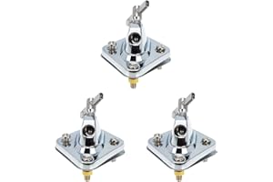 Milisten 3pcs Alloy Bass Drum Leg Base Parts Replacement for Percussion Instrument Supply Bass Drum Leg Stand