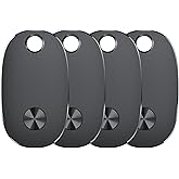 Tracker Tags-4 Pack, Bluetooth Tracker Works with Apple Find My APP (iOS Only), Keys Finder and Item Locator for Luggage, Backpack, Suitcases, Replaceable Battery, IP67 Waterproof weTag pro