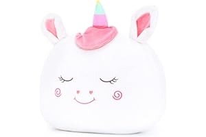 Lazada Stuffed Unicorn Pillow Plush Girl Toys Gift for Toddler for Girls White 15 Inches