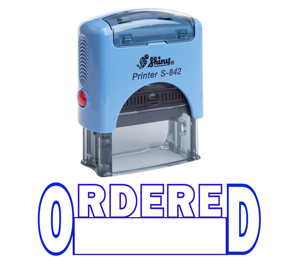 Ordered Self Inking Rubber Stamp Office Stationary Custom Shiny Stamp