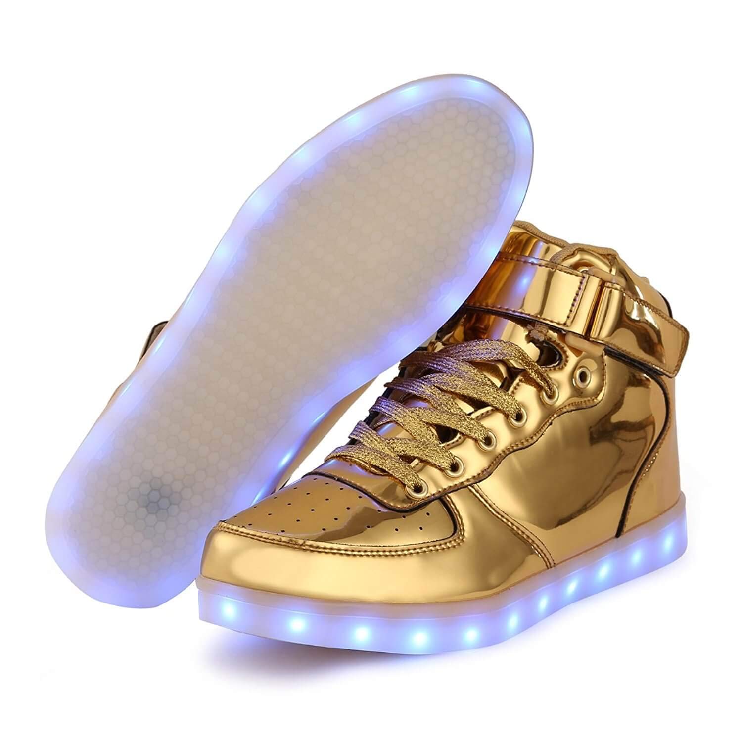 gold silver trainers