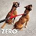 EzyDog Zero Shock Coupler Bungee Dog Leash - Walk Two Dogs with Ease and Comfort - Two Traffic Handles and Super Strength Metal Attachment Points for Control and Safety (24”, Black)