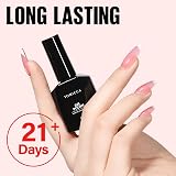 TOMICCA Jelly Gel Polish 15ml Sheer Pink UV/LED Soak Off view 3