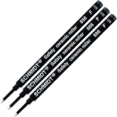 3 Pack - Schmidt 888 Black Fine Rollerball Refill