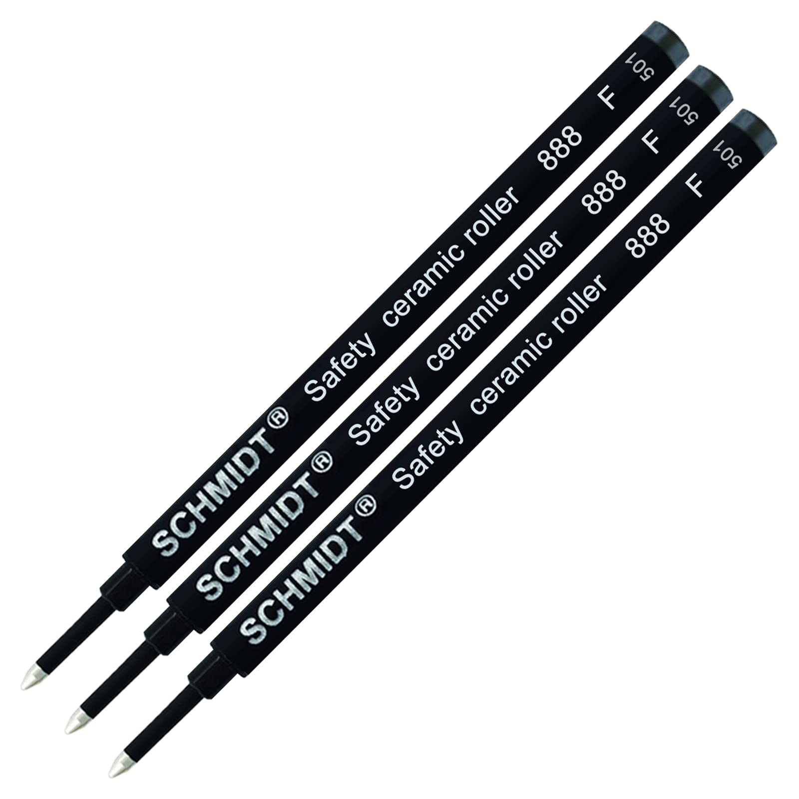 Photo 1 of 3 Pack - Schmidt 888 Black Fine Rollerball Refill