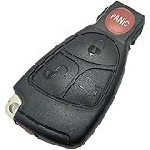 Horande Replacement Key Fob Cover Case fit for Mercedes Benz C Class CLK CLS E Class G Class SLK Class AMG C320 Keyless Entry Remote Key Fob Shell