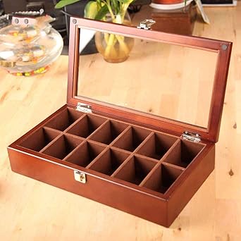 Caja De Reloj,Organizador De Joyas Estuche para Relojes Tapa ...