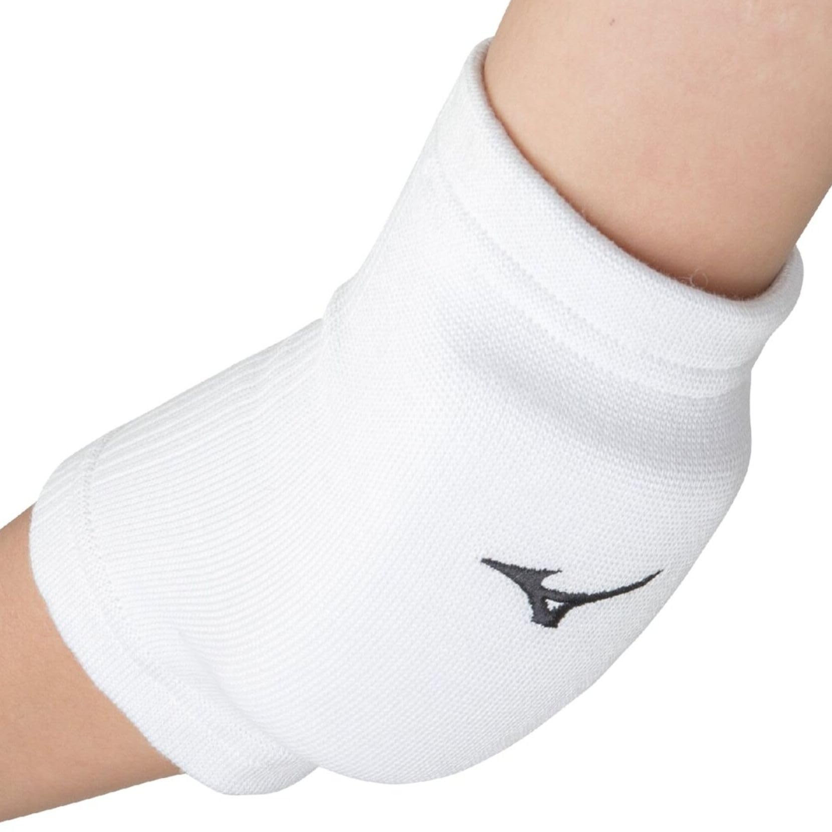 MIZUNO(ミズノ) バレーボール 肘サポーター パッド有 2個セット ジュニア ホワイト/ブラック フリー V2MYA401商品画像