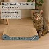 TRIXIE Wild Cat Scratching Board with Catnip Blue 41 x 7 x 24 cm view 6