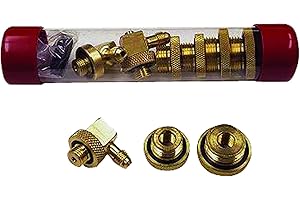 MID-WEST INSTRUMENT Mid-West 110706 9 Piece Quick Connect Test Cock Adapter, 90 Degree Swivel