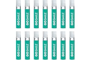 GO SMILE Teeth Whitening Stain Erasers, (14 single-use, applicators), On-The-Go Instant Teeth Cleaning, removes coffee, red wine and tea residue from teeth before stains set in, Mint flavored