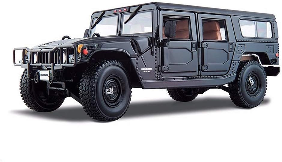 KKD Scale Model Simulation Vehicle Model Car Hummer H1 Alloy Car Model Off-Road Vehicle 1:18 Static Model Series Toy Car Birthday Gift