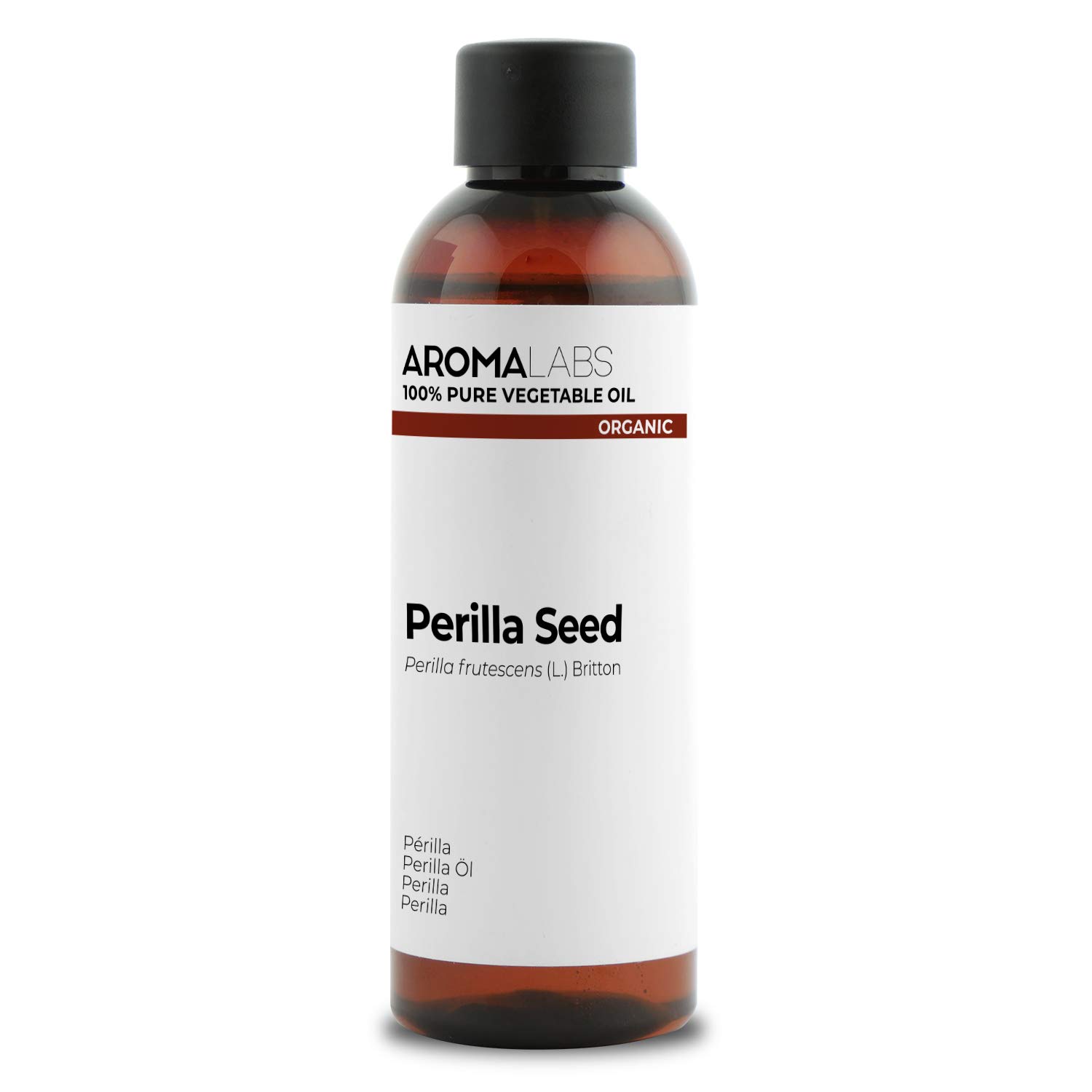 ORGANIC - PERILLA SEED Oil - 100mL - 100% Pure, Natural, Cold Pressed and Cosmos Certified - AROMA LABS (French Brand)