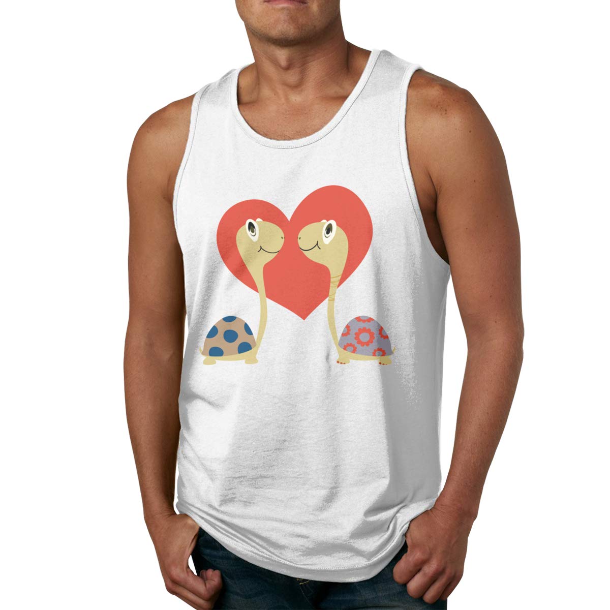 Turtle Couple Love Workout Muscle Bodybuilding Sleeveless T Shirt