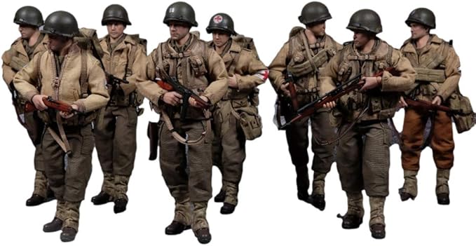 Amazon Ac Cftoys Lty001 1 12 ミリタリー 可動 兵士 アクションフィギュア 素体 ヘッド 衣装 武器 アクセサリー 8人 小隊 フルセット フィギュア ドール 通販