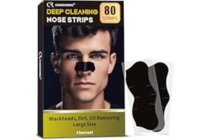 Blackhead Pore Strips, 80 pcs Charcoal Peel Off Strips, Blackhead Remover Pore Strips for Men, Deep Cleansing Strips Remove f