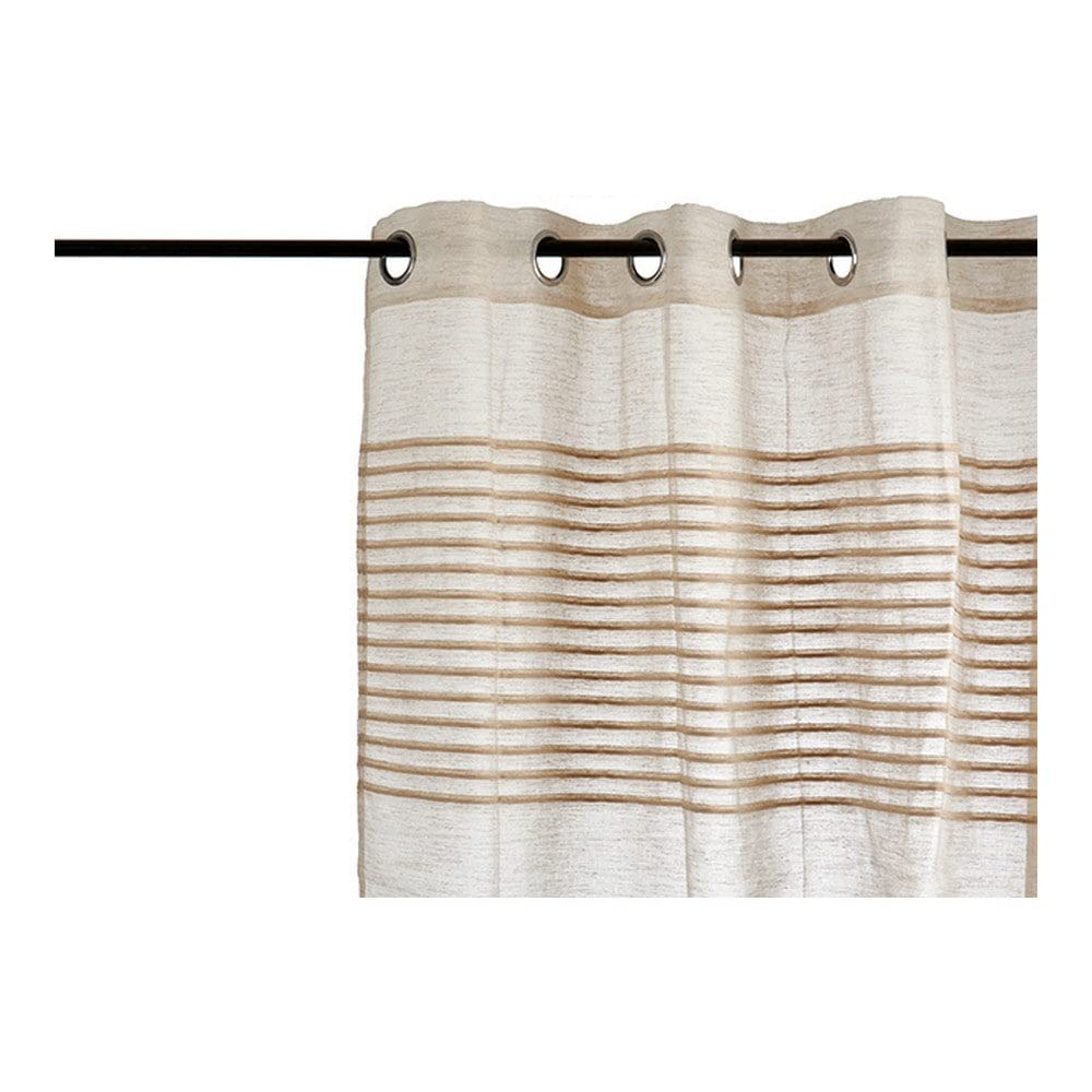 Gift Decor Beige Striped Curtain
