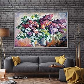 Floating Framed for Living Room Bedroom Bouquet for