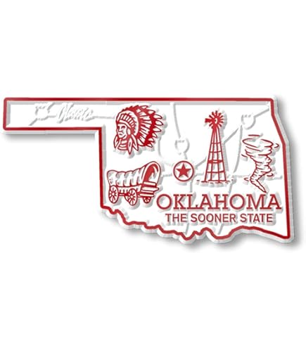 Imán De Tulsa Para Nevera, Colección De Madera, 3D