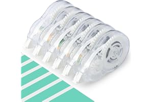 M&G White Correction Tape, Easy to use applicator for Instant Corrections, 39.37 Ft/Pack,for Office School Student (6 Pack, 12M/472"x 0.2")