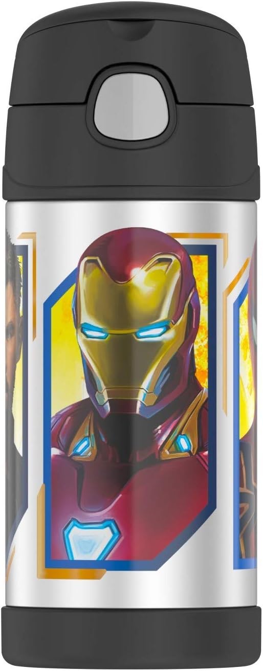 Thermos Avengers 12 oz Funtainer Water Bottle - Black
