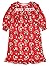 Minnie Mouse Girls Flannel Granny Gown Nightgown Pajamas (2T, Jewel Red/Pink)