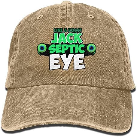 Jack Septic Eye Unisex Washed Baseball Cap Adjustable Cowboy Cotton Ball Hat Natural