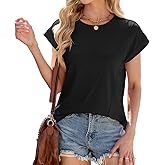 Summer t Shirts for Women Tee Women's Short Sleeve Tops Womens Tops Dressy Casual Top 2025 Blouses Shirt Women's Clothing