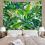 Amonercvita Leaf Tapestry Wall Hanging Palm Leaf Tapestry Banana Leaf Tapestry Wall Tapestry for Living Room Bedroom Dorm Decor