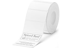 NIIMBOT Label Tape for B1/B21/B3S, 1.6'' x 0.8'' (40x20mm), 230 Labels/Roll, Thermal Label Tape for Marson Jar/Bakery/Grocery