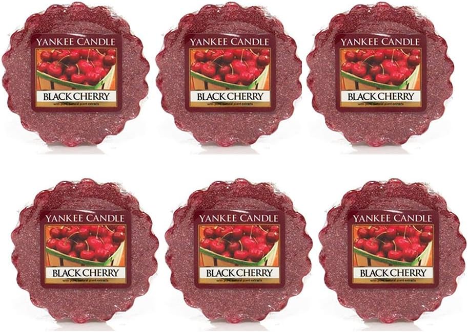 Yankee Candle Lot of 6 Black Cherry Tarts Wax Melts Home
